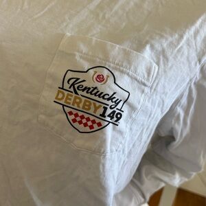 Vineyard Vines White Kentucky Derby 149 Long Sleeve T-shirt size Large